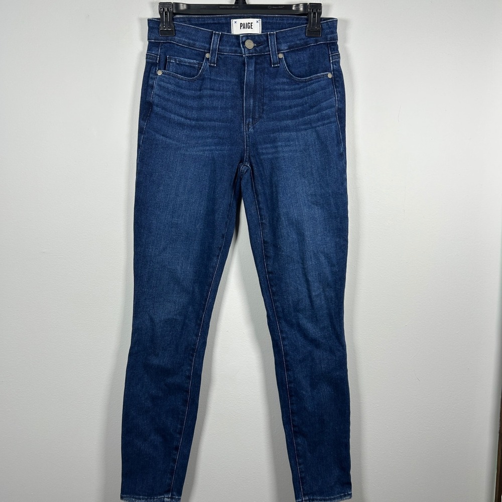 Paige Hoxton Ankle Jeans Women's 26 Blue Fairview High Rise Skinny Casual